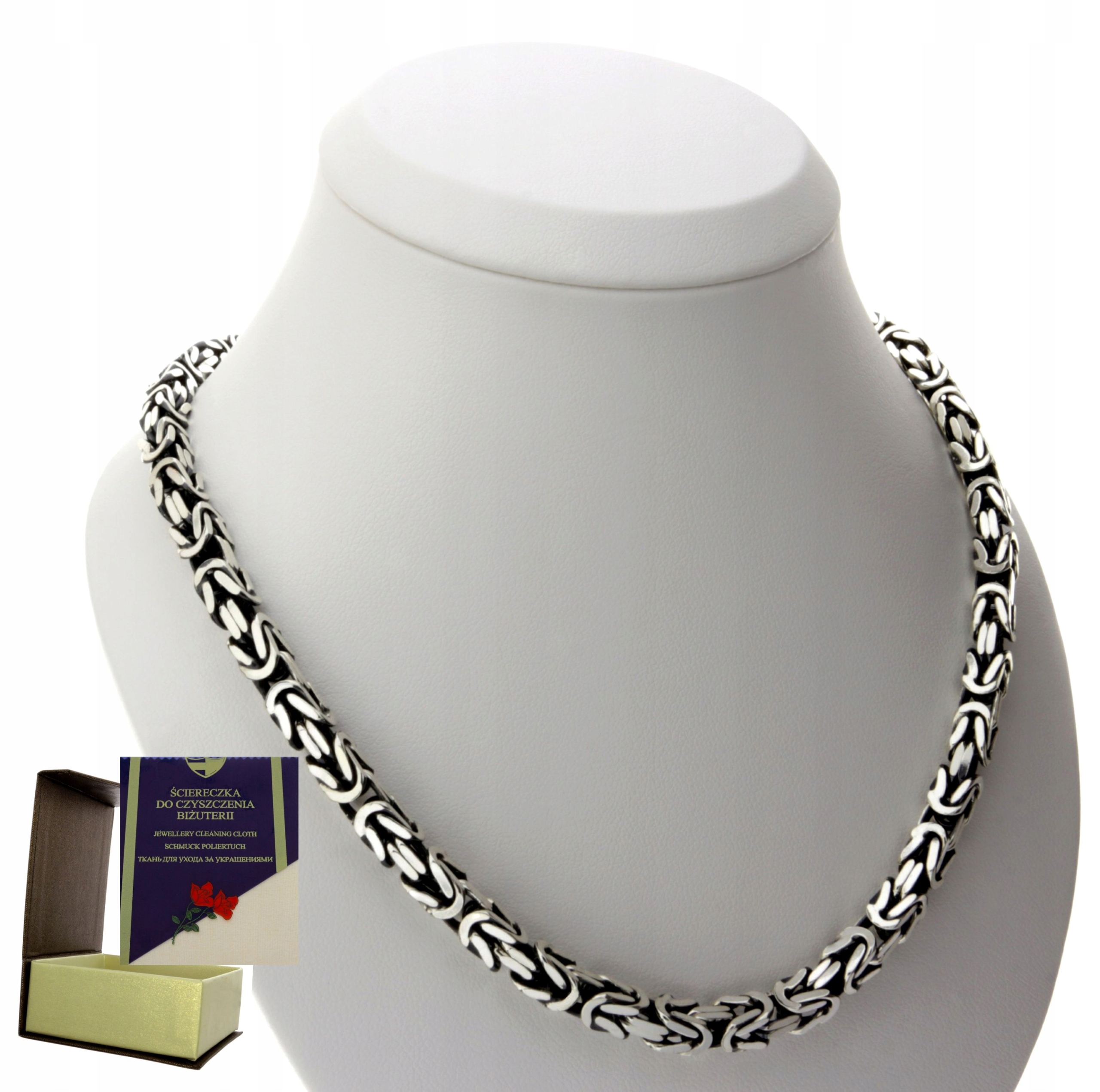 Oxidovaný strieborný kráľovský reťazec -925-60 cm