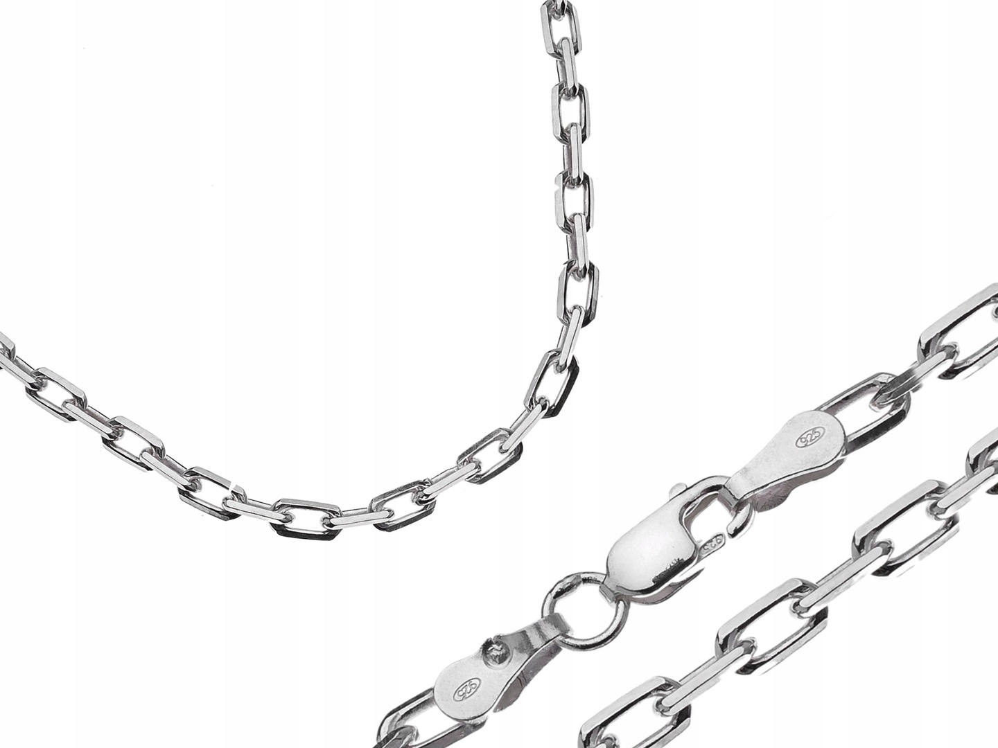 Striebro Ankier 50 cm reťaz. Ženský muž pr.925