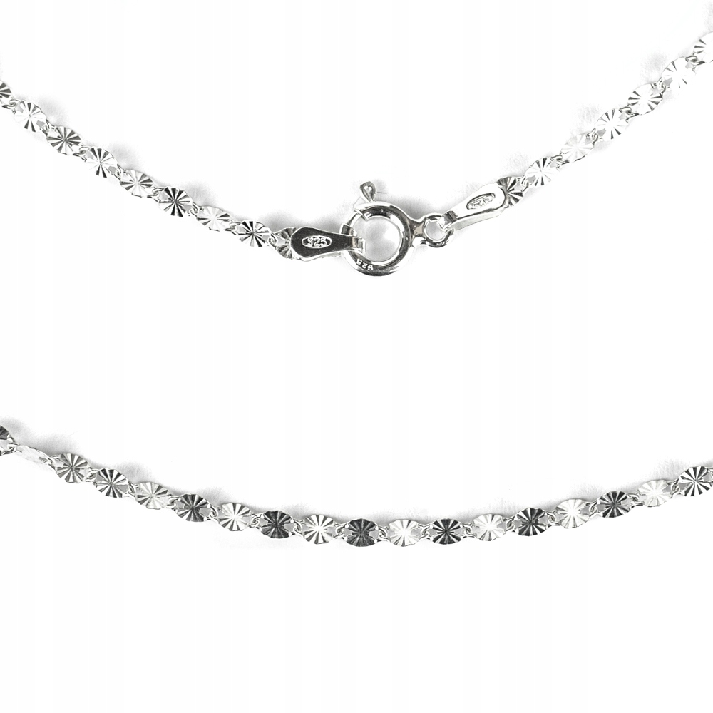 Strieborný diamant ozdobný reťazec 925 dekoratívny