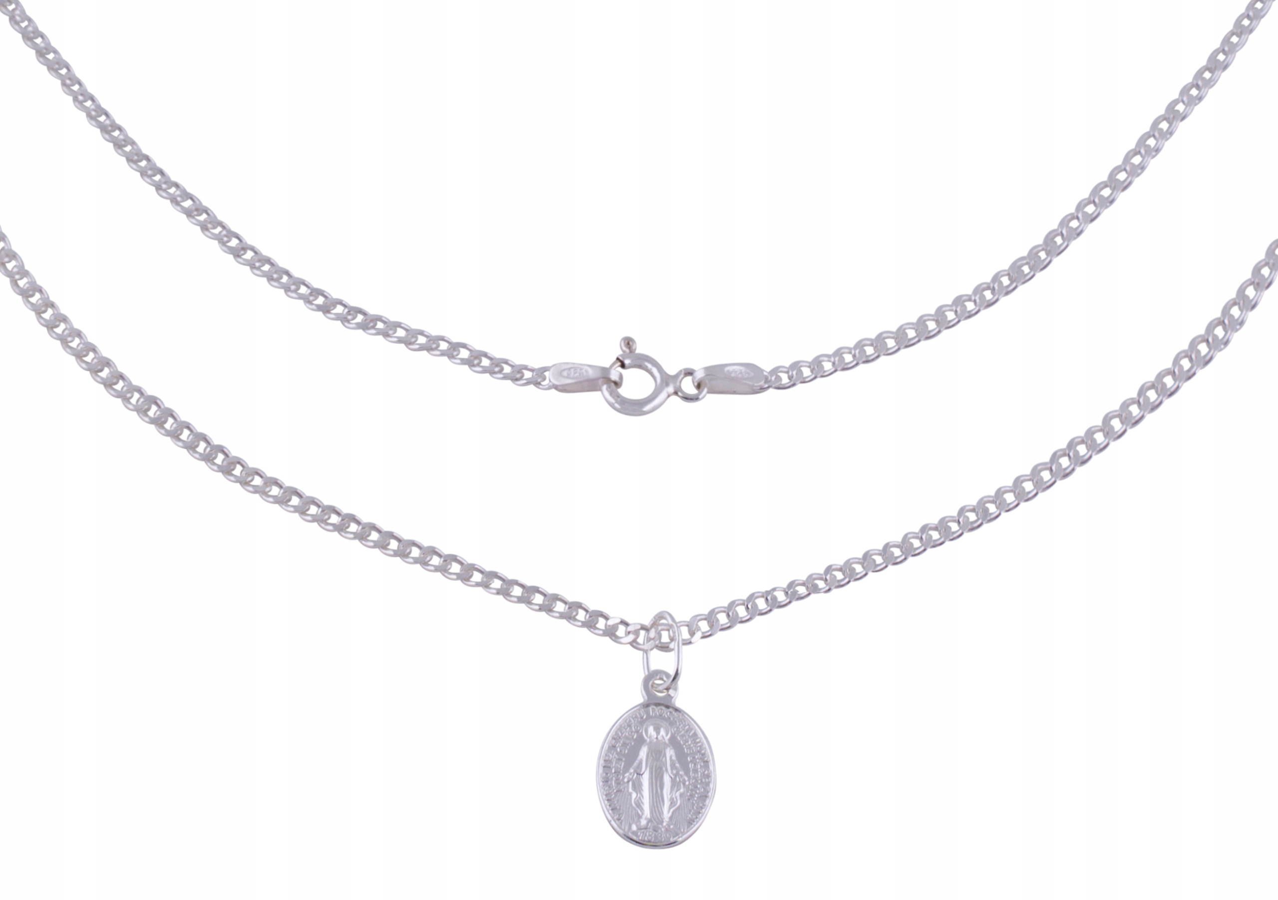 Strieborný reťazec medailu Scapular 925