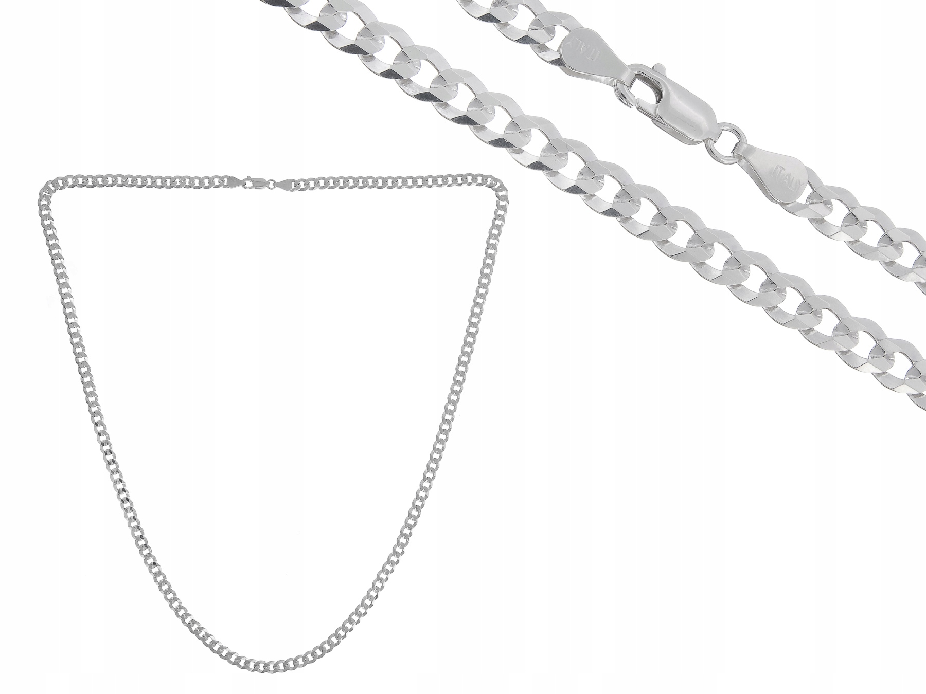 Strieborný reťazec Pancer 75 cm 19GRAM 5,3 mm Taliansko