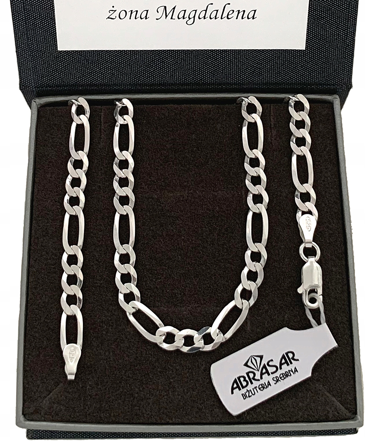 Strieborný mužský reťazec 4,5 mm 50 cm striebro