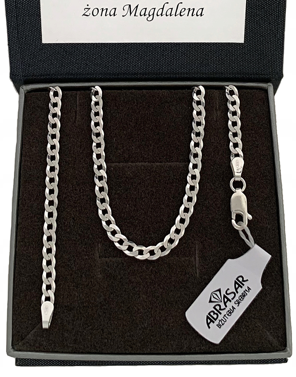 Strieborná pánska reťazová kvetináčka 3,5 mm 55 cm striebro