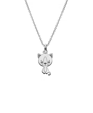 SILVER NECKLACE Cat Celebrity SILVER Cat