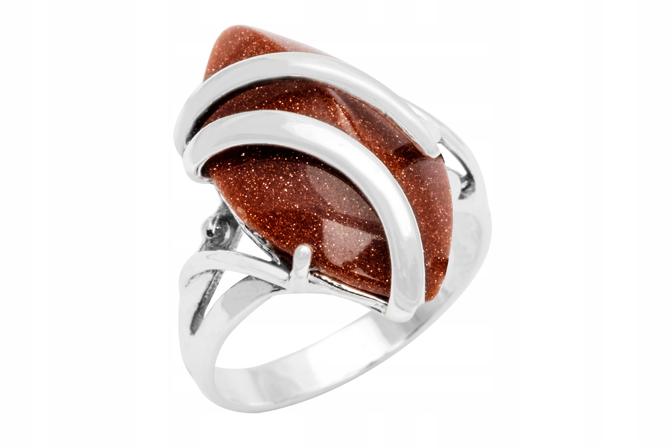 Púštny piesok SILVER RING VEĽKOSŤ 17! !! !! !!