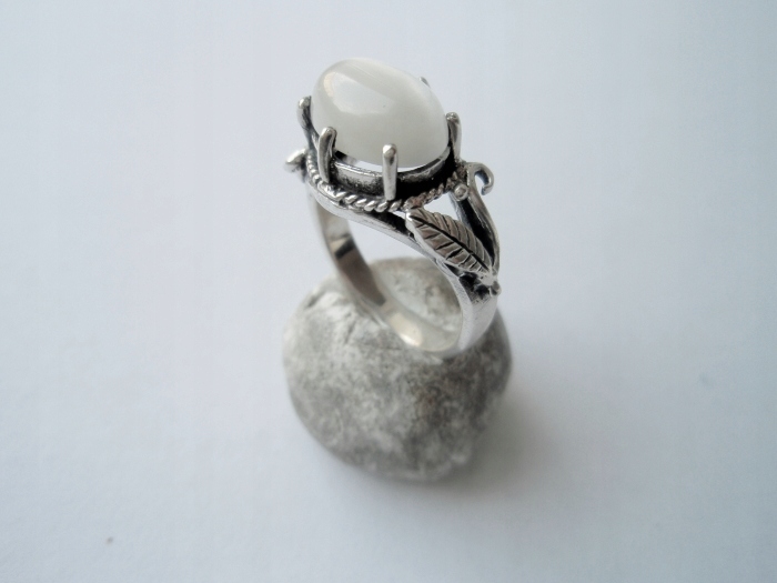SILVER RING R-13 - uleksit šedá