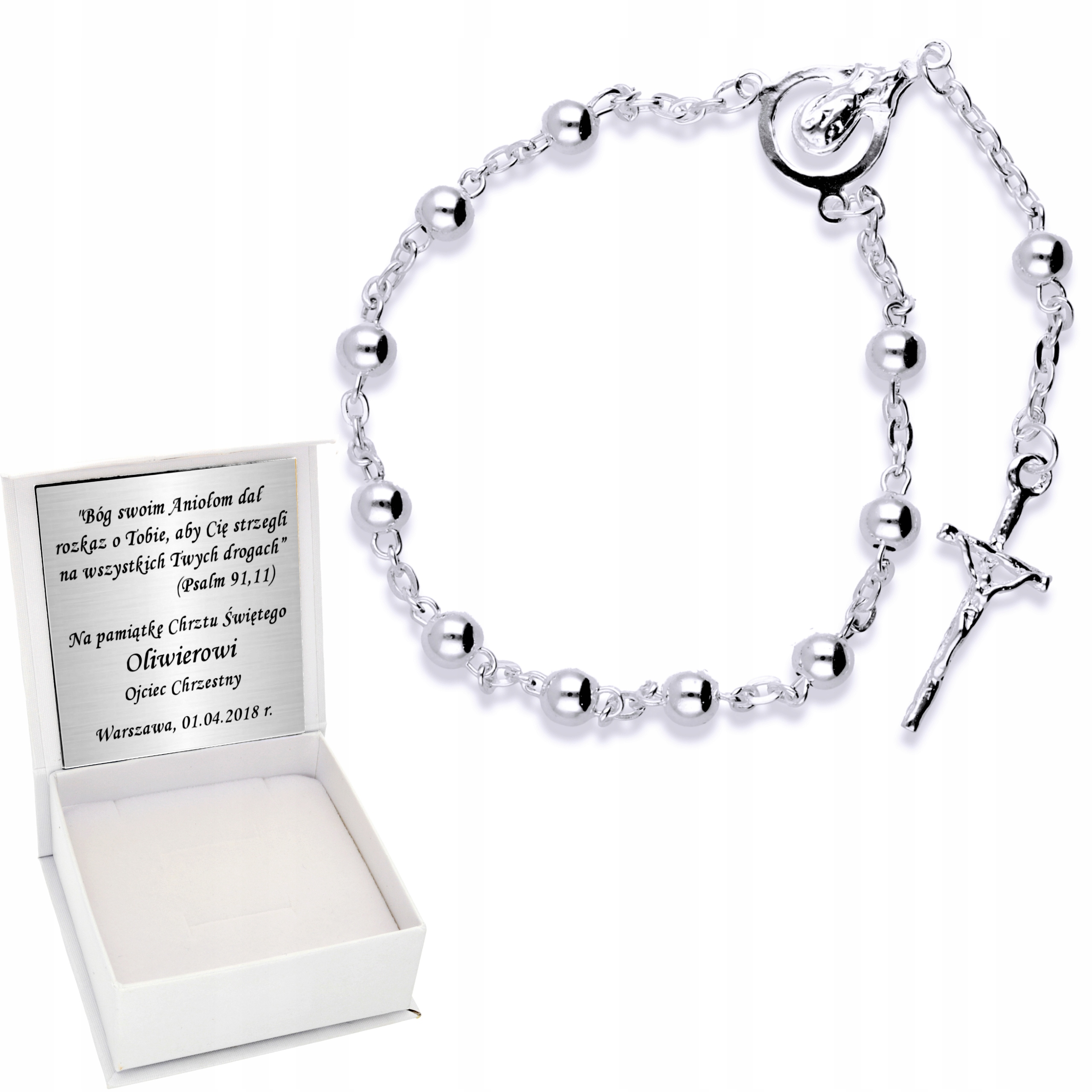 Strieborné ruženec Ten Silver 925 Communion