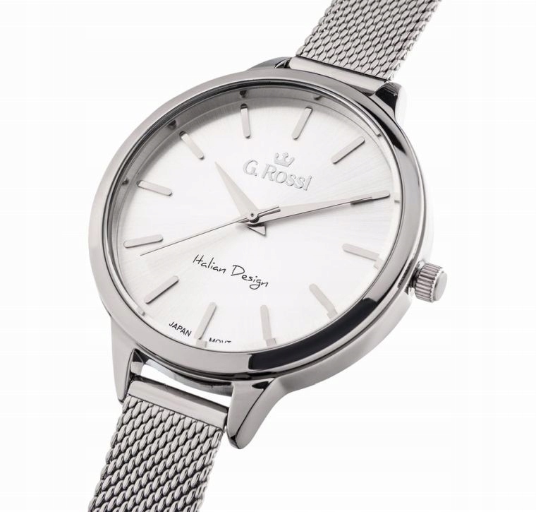 Dámske hodinky -  Striebro Dámske hodinky G.Rossi G.R10296B Mesh