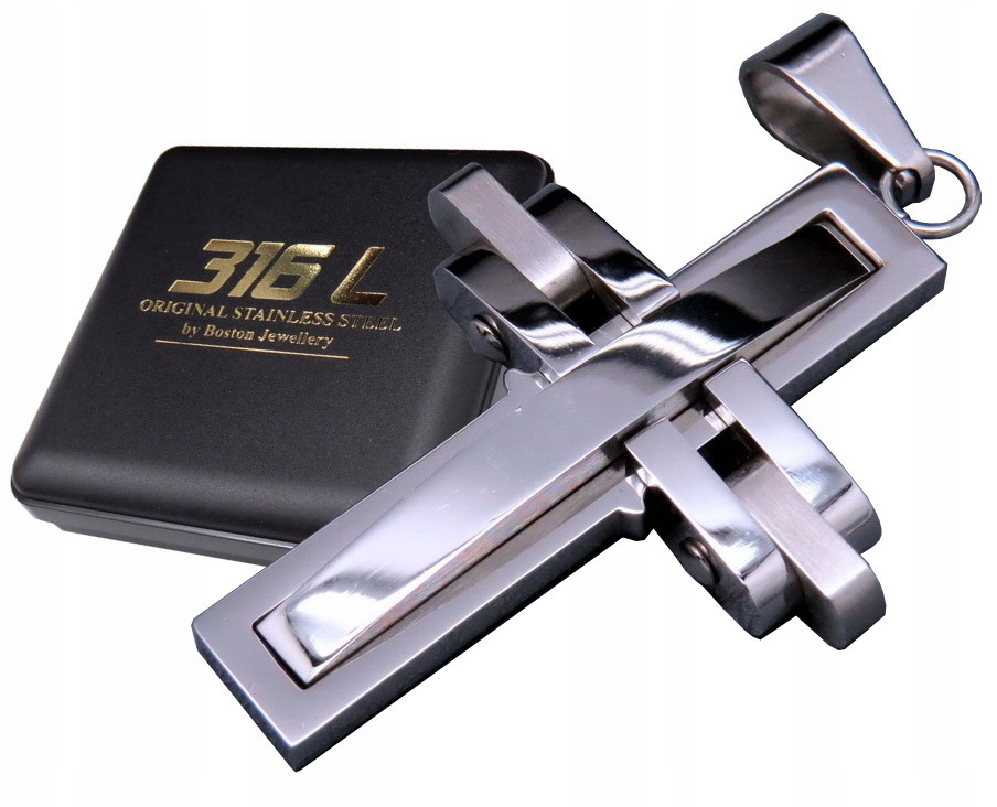 Kríž Silver Gold Cross On Chain Stain 316L