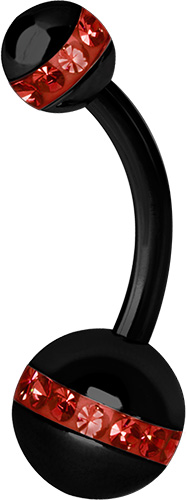 SS316L ČIERNY pupok krúžok 1,6x10 Orbit LSI duo