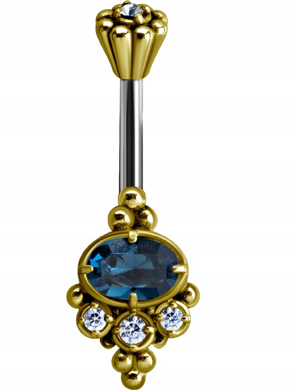 SS316L MOSADZNÝ pupok 1,6x8 Swarovski MO