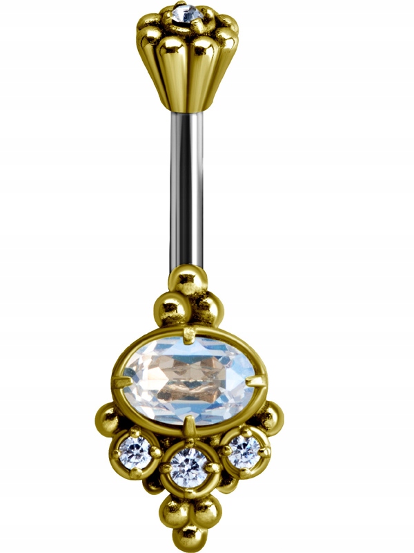 SS316L MOSADZNÝ pupok 1,6x8 Swarovski MOL