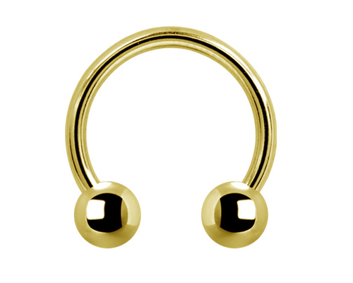 Podkovové koleso SS316L GOLD 1x7 guličky 2,5mm