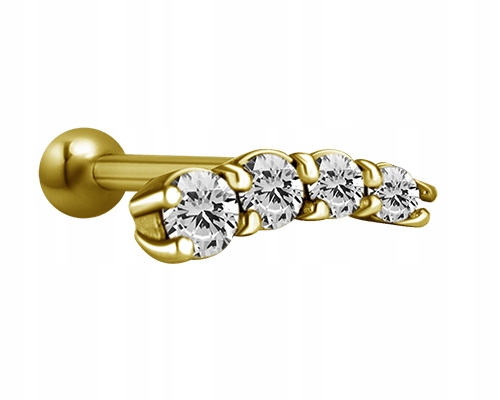 SS316L ZLATÁ činka 1,2x6 QUARTET jedna strana ZFS M4L