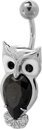 SS316L Pupkový krúžok OWL 1,6x10 BK