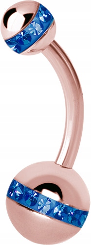 SS316L ROSE Pupkový krúžok 1,6x10 Orbit duo SA
