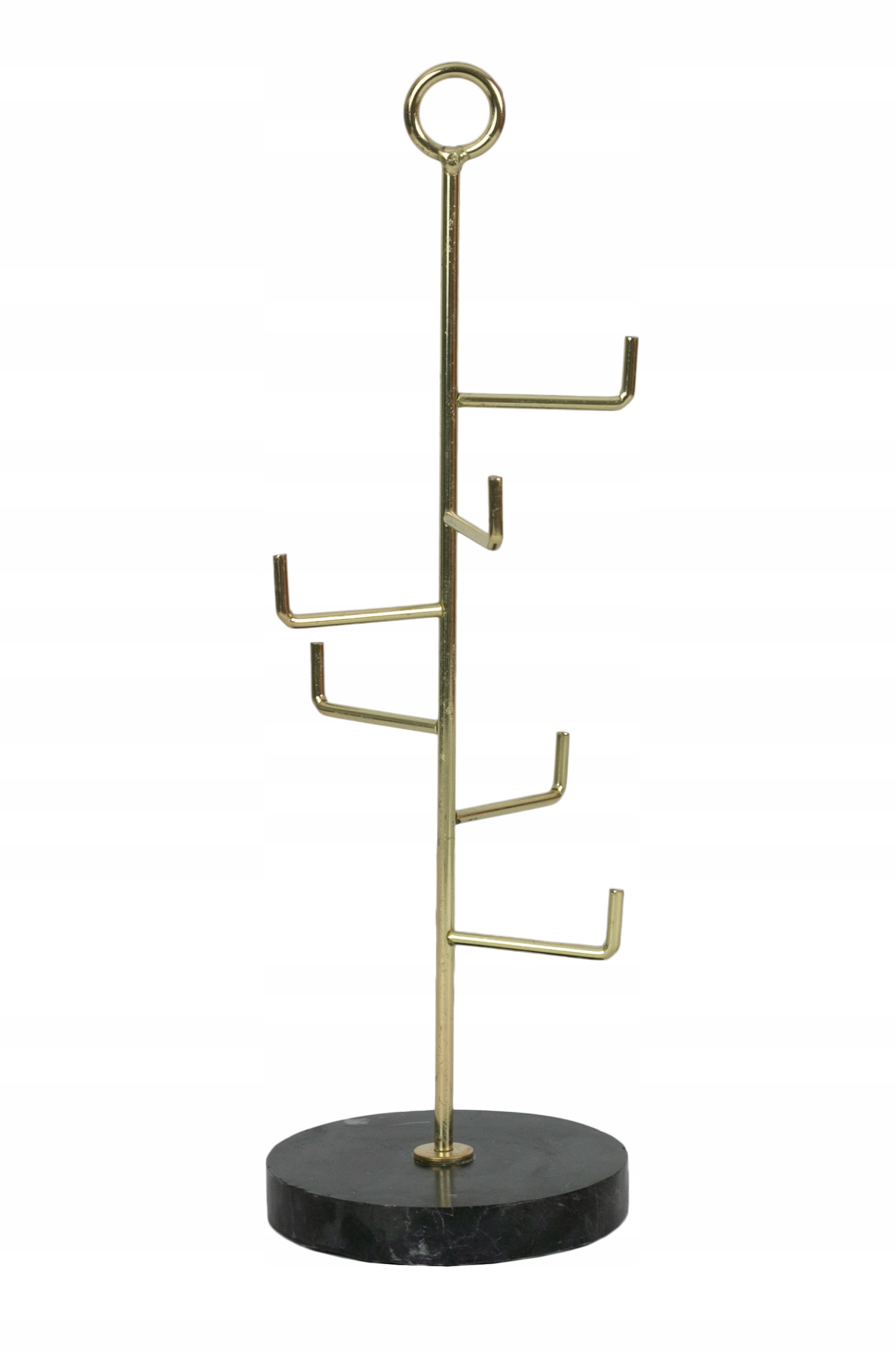 RACK na šperky MARBLE / čierny kov, výška 31cm