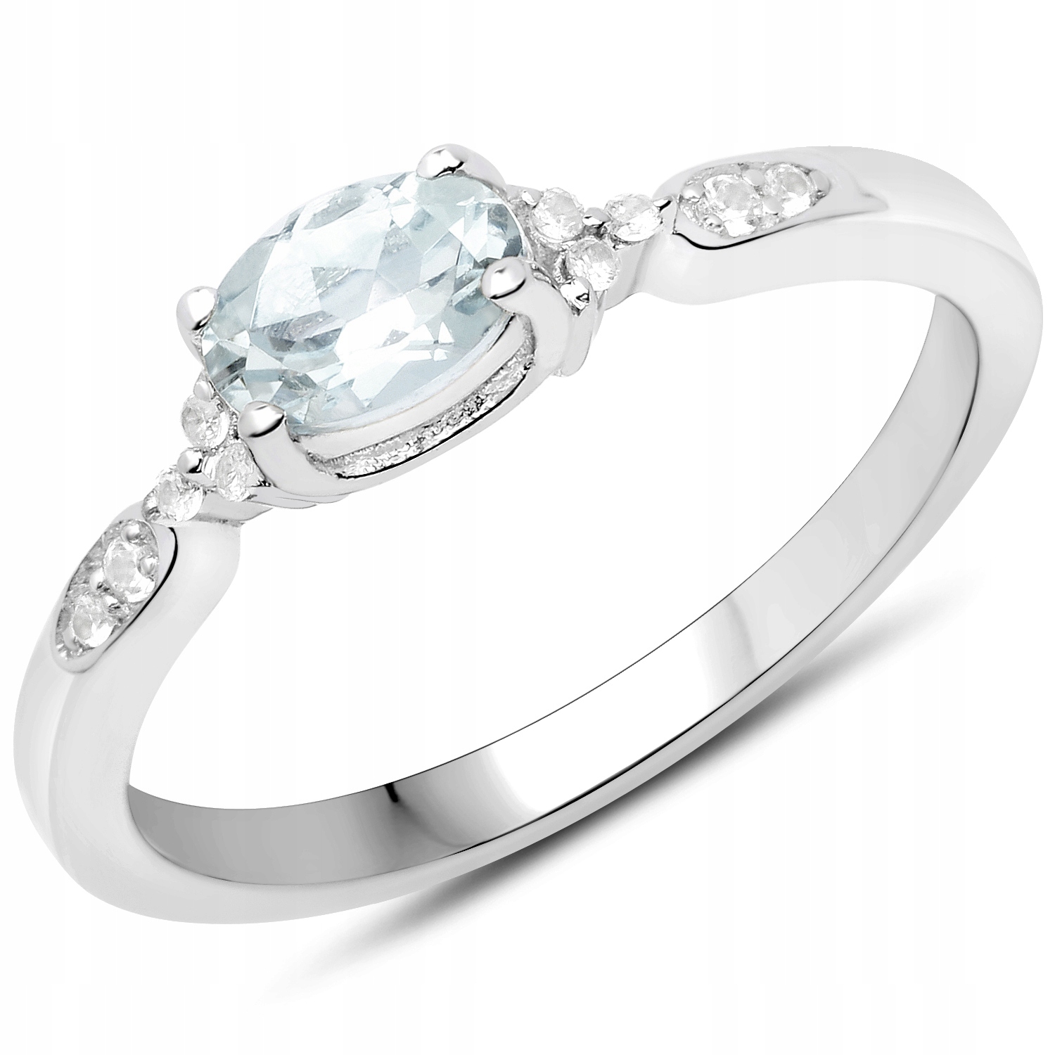 TUBA AQUAMARINE RING ZIRCONIA SILVER 925