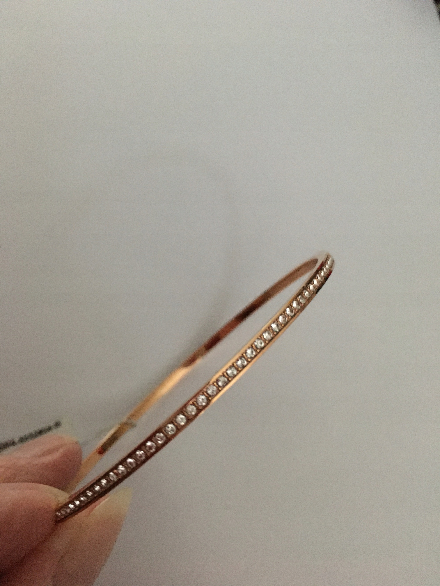 Swarovski náramok farba ružové zlato
