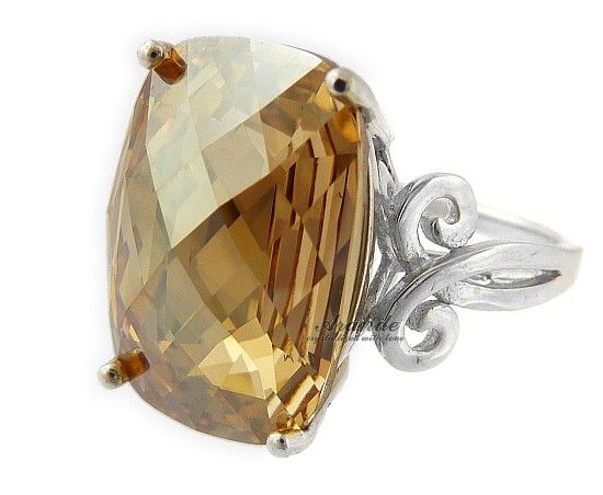 SWAROVSKI CRYSTALS ZLATÝ PRSTEN STRIEBORNÝ