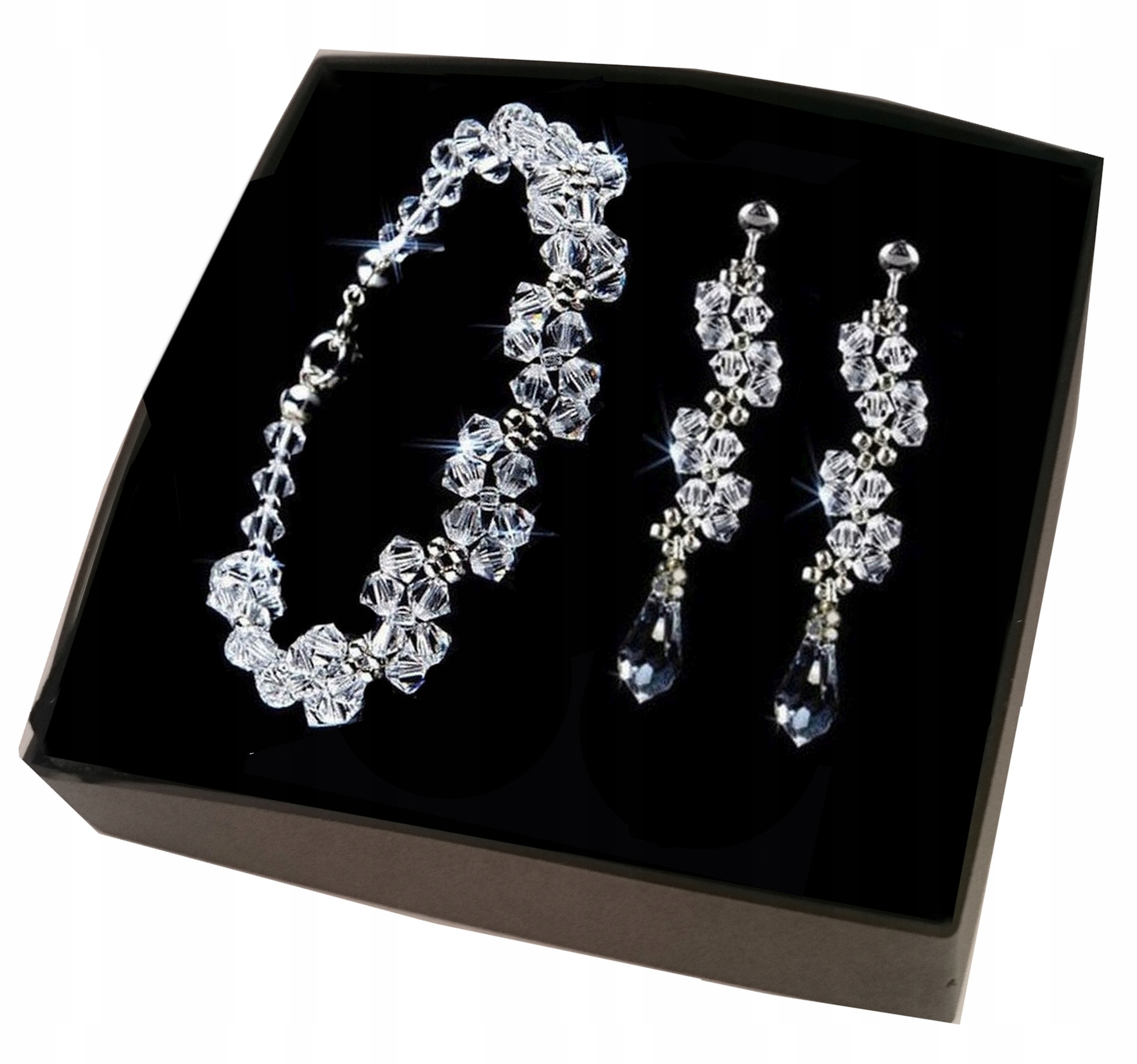 SVADOBNÁ SADA NÁRAMOK SWAROVSKI náušnice 925