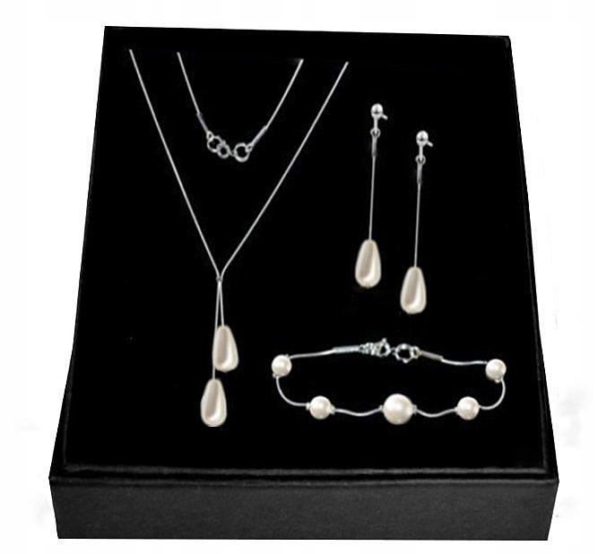 Krabica SWAROVSKI PEARLS SILVER SET BOX ZADARMO