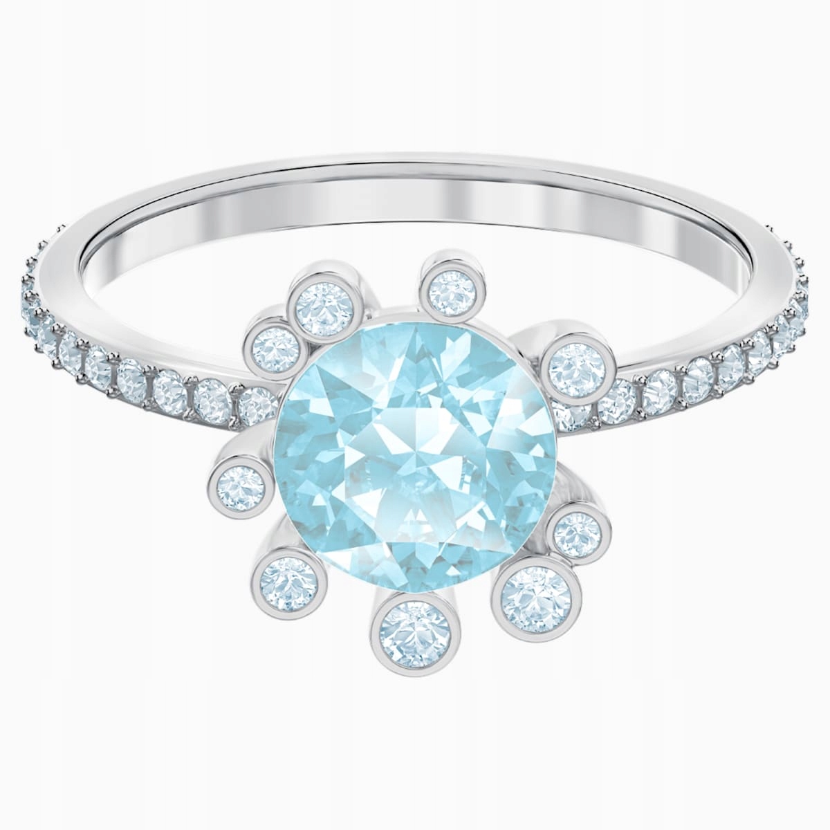 SWAROVSKI - Olive Aqua ring s.55