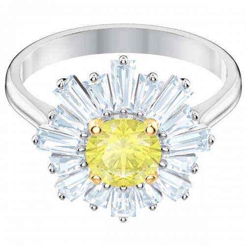 SWAROVSKI - Slnečný prsteň (žltý) r. 55