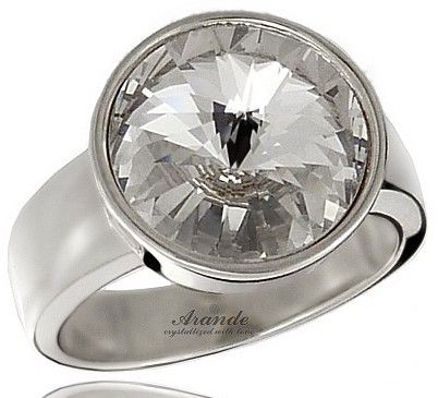 Nádherný prsteň SWAROVSKI CRYSTAL PARIS SILVER