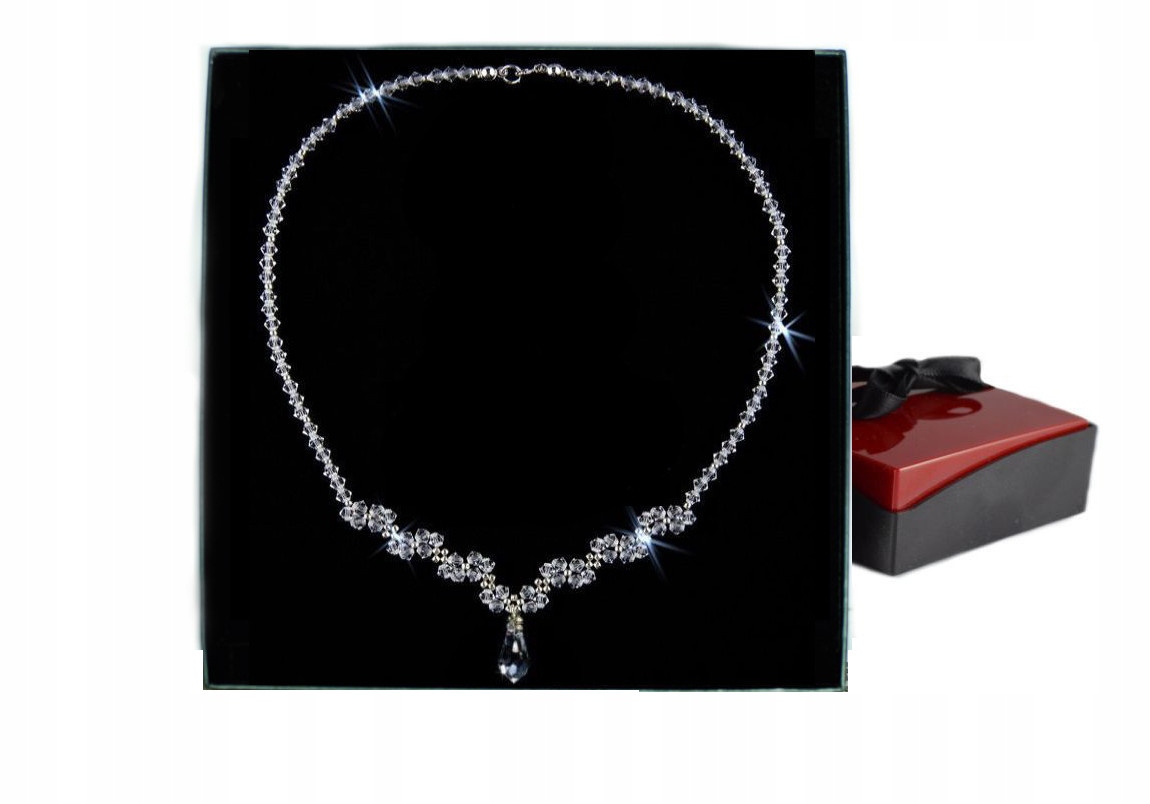Náhrdelník SWAROVSKI swarowski DROP SVADOBNÝ NÁHRDELNÍK