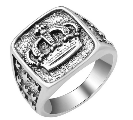 Pánsky oceľový signet R 19 Crown S 1120