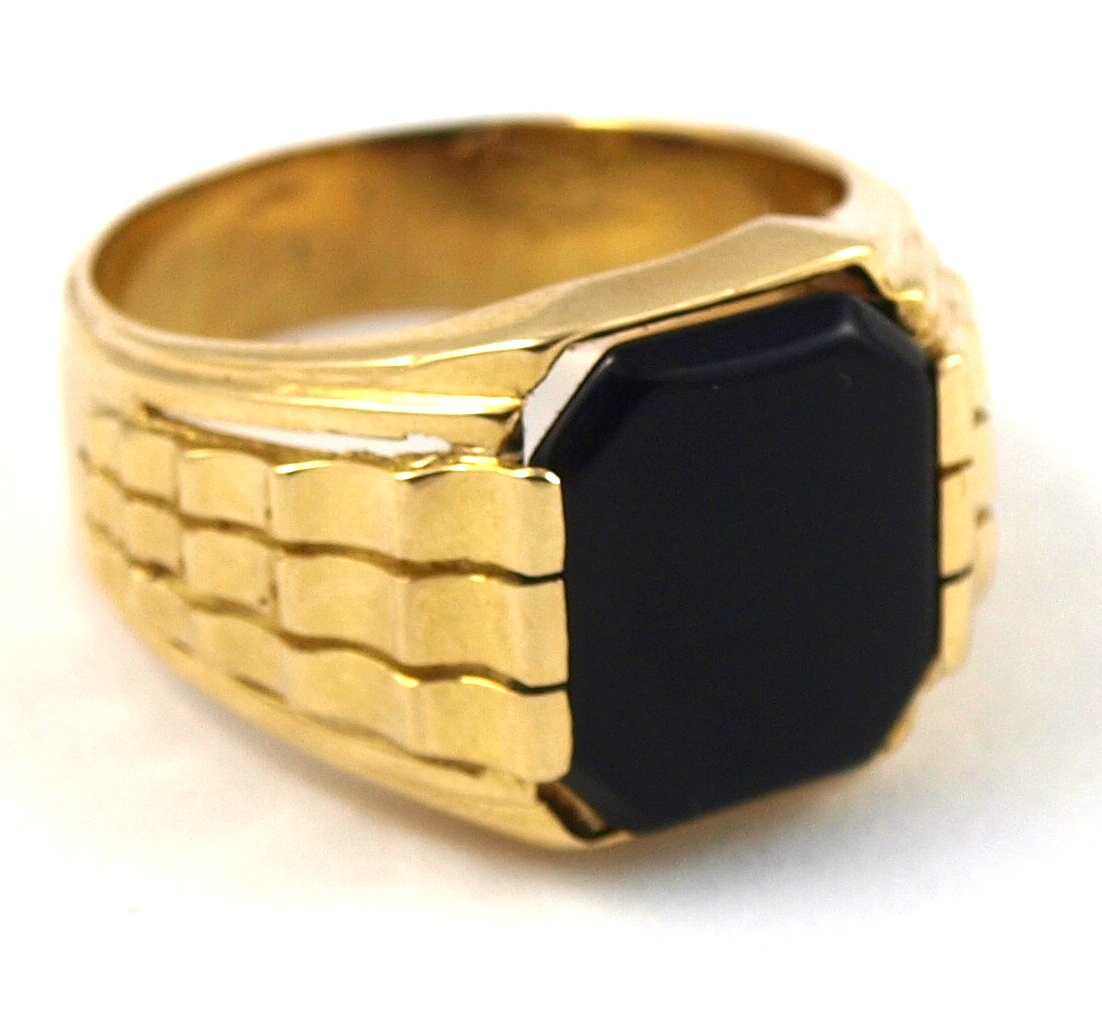 Sygnet Golden Men s Onyx Gold 333