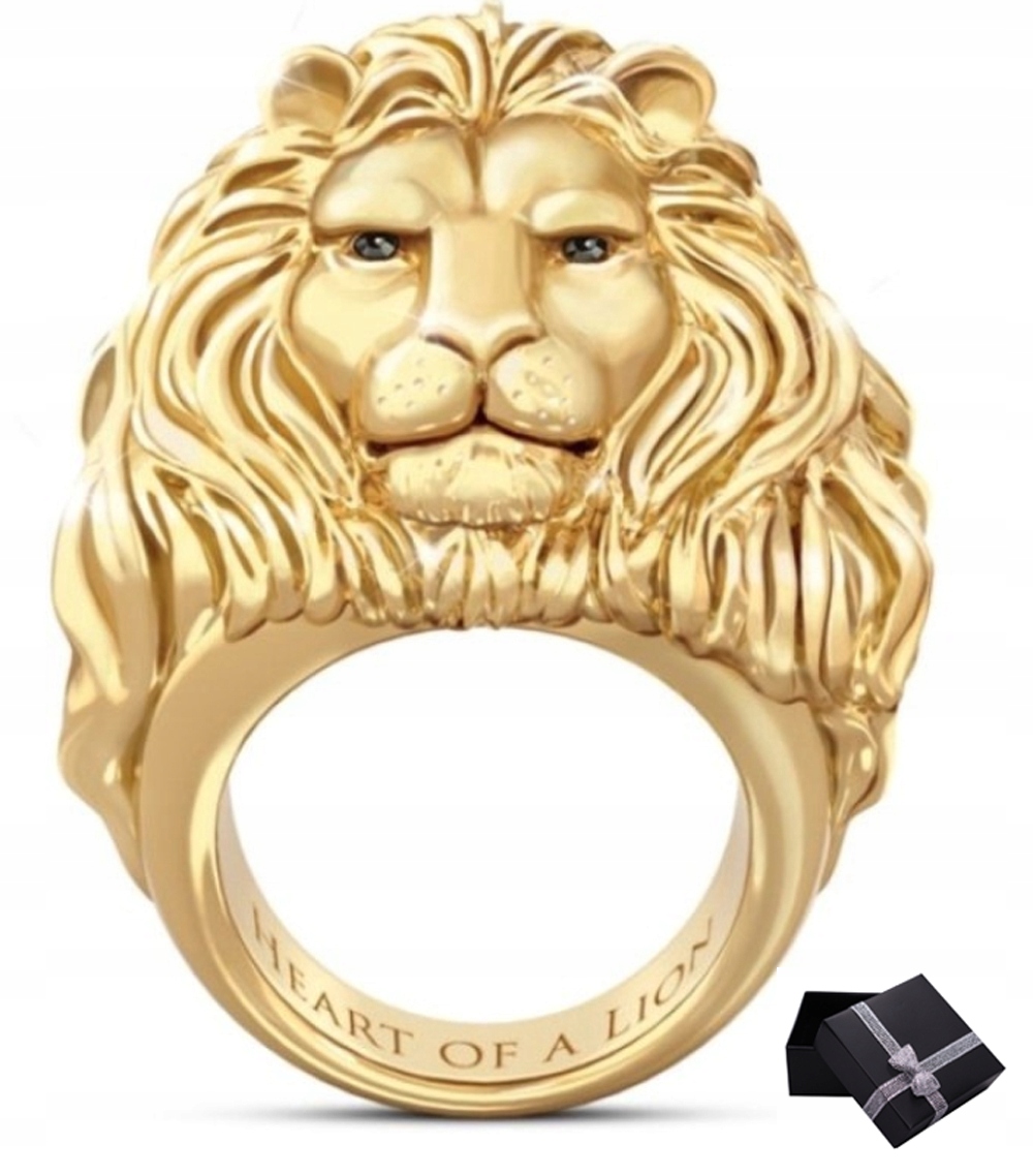 Sygnet Ring Lion Lion King Box R10 C809