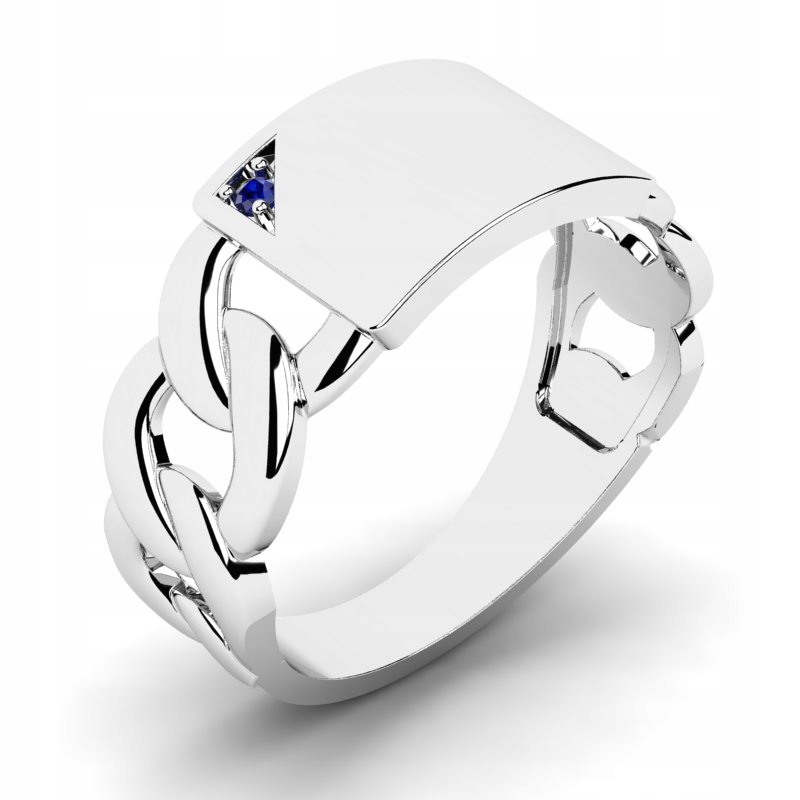 Signet Silver Partrka so zafírovým zirkónom