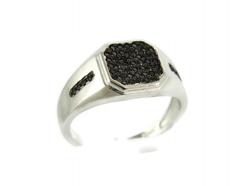 UNISEX STRIEBORNÝ SIGNÁL S ZIRKÓNIOU PR.925 R.28 (G