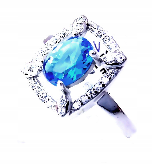 ORIGINÁLNY KRÚŽOK ZAPRACOVANÝ ZIRKÓNIOU RHODIUM 12