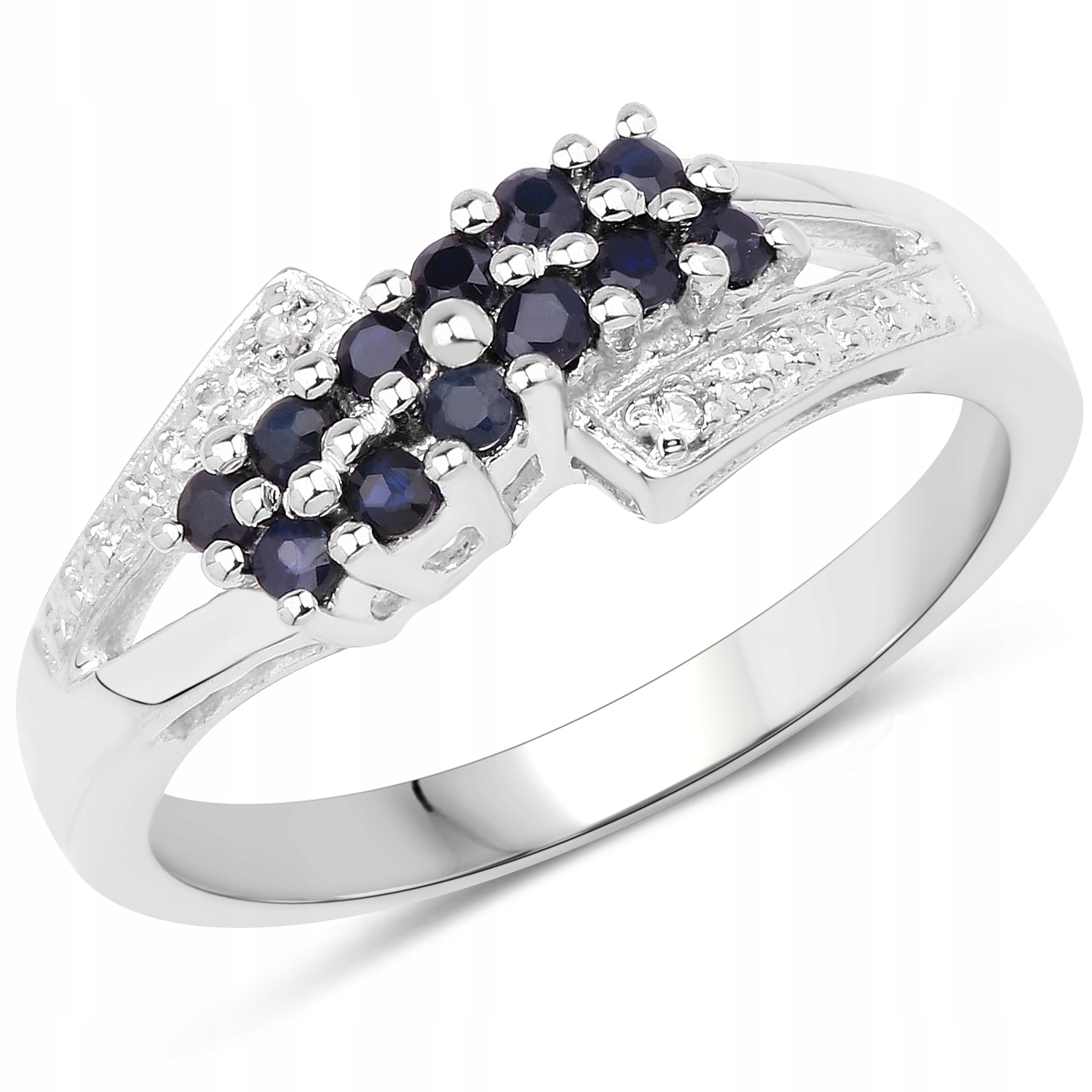 STERLING SILVER SAPPHIRE RING