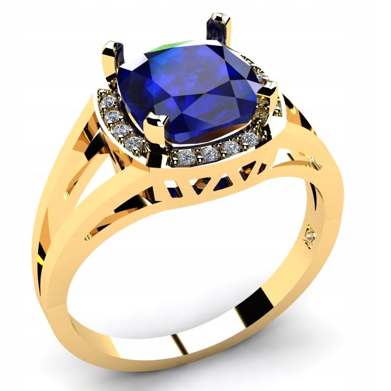 ZAPÚŠŤACÍ KRÚŽOK SAPPHIRE 14 CARAT 24H
