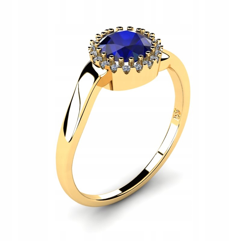 SAPPHIRE GOLD ENGAGEMENT RING VEĽKOOBCHOD