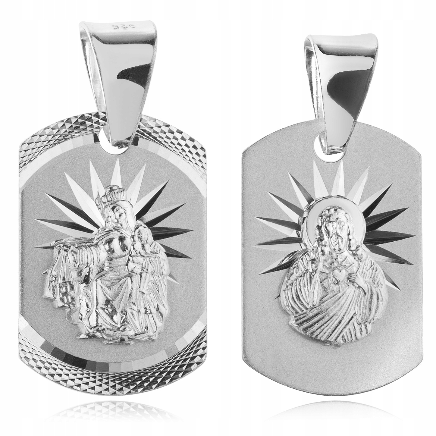 Striebro Scapular, Matka Boha Scapular Medail