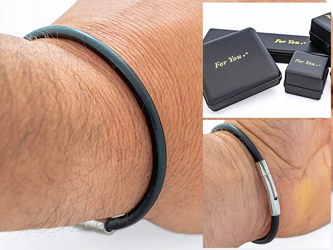 Koža 4 mm popruh + elegantná spona