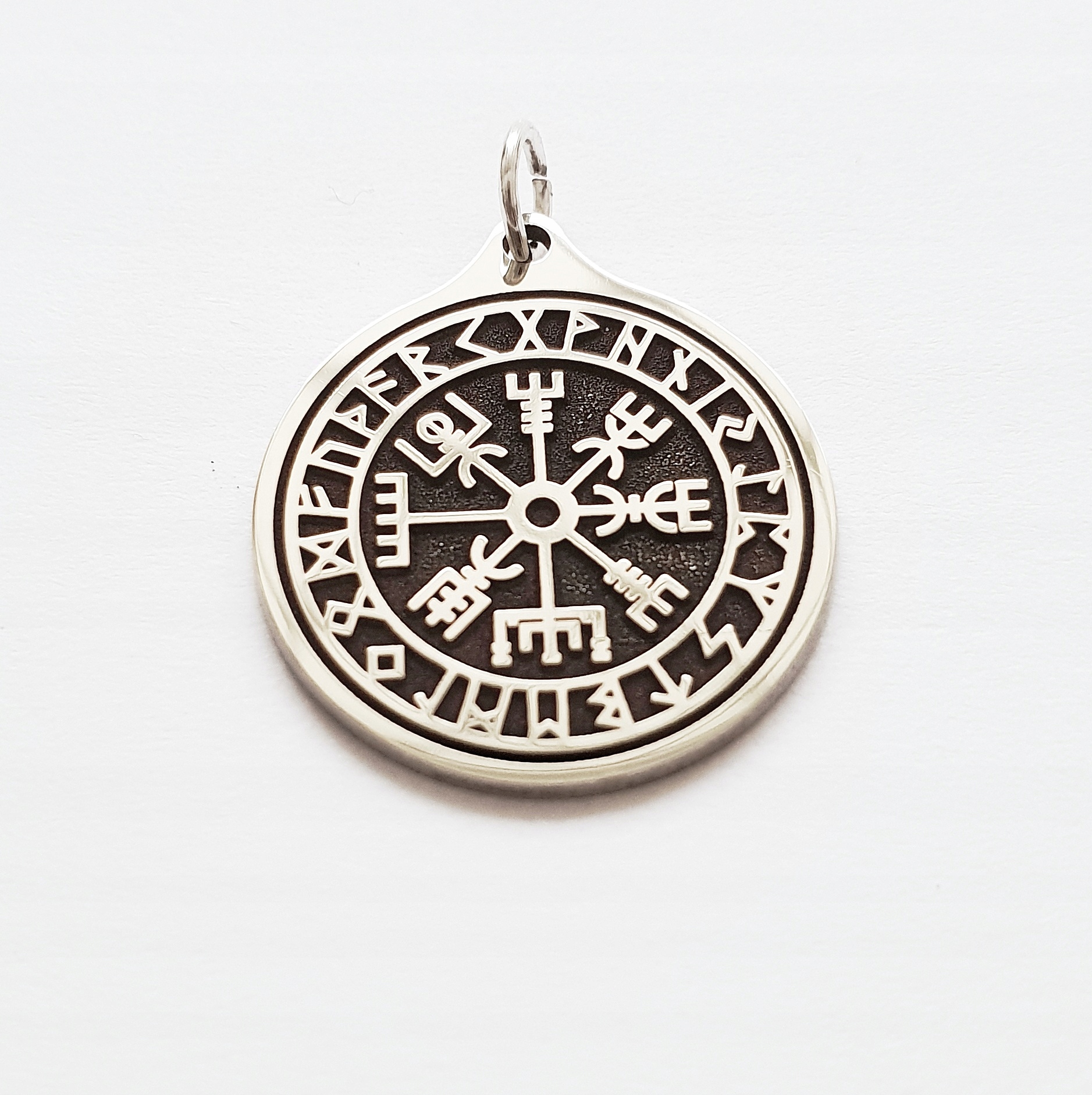 Slavieszki.pl Compass Viking Silver prívesok