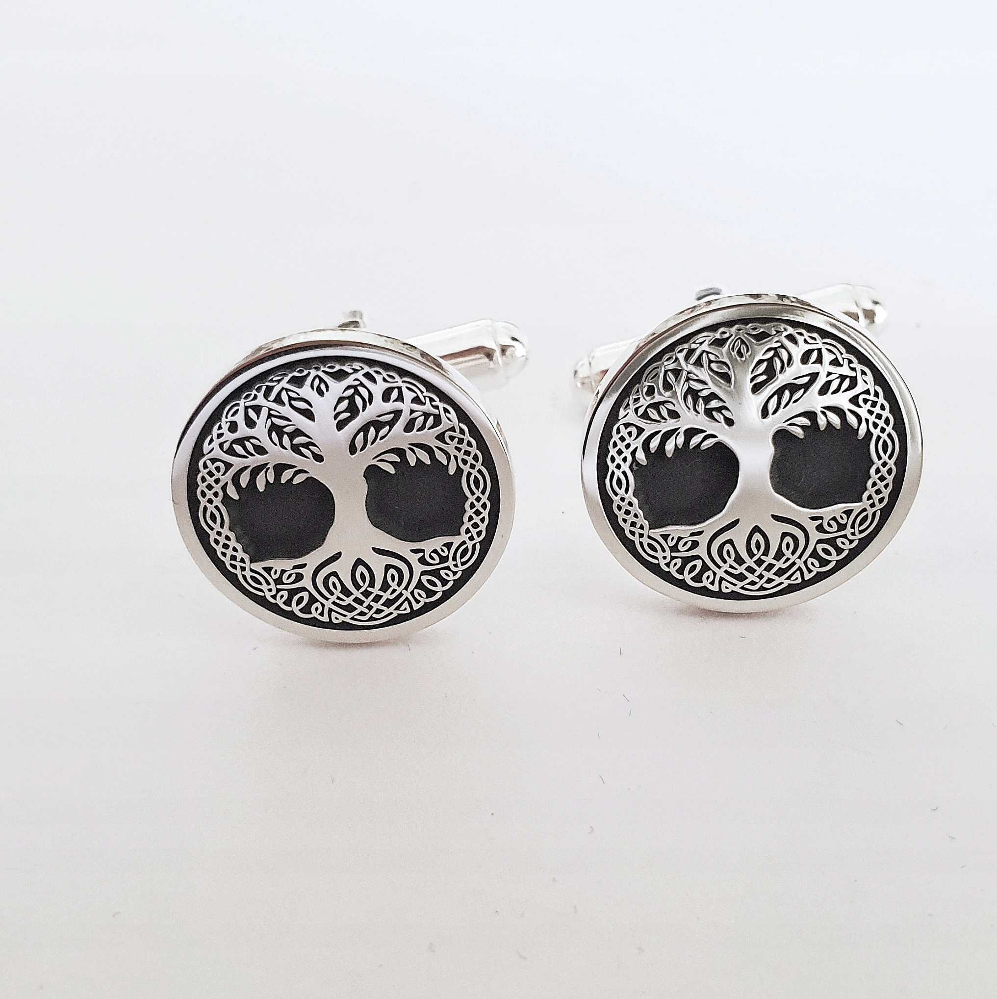 Slavieszki.pl CuffLinks Yggdrasil Silver