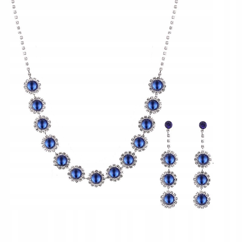 Sada svadobných šperkov, kr Swarovski, zafír