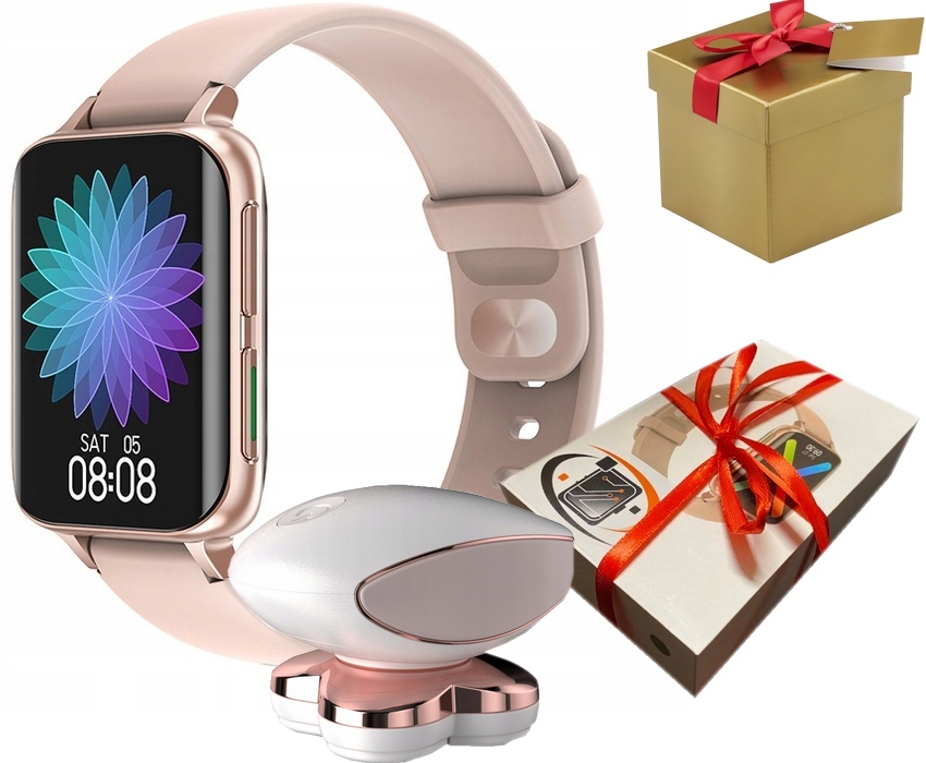 Detské hodinky - Dámska zlatá edícia Smartwatch Gold+Epil
