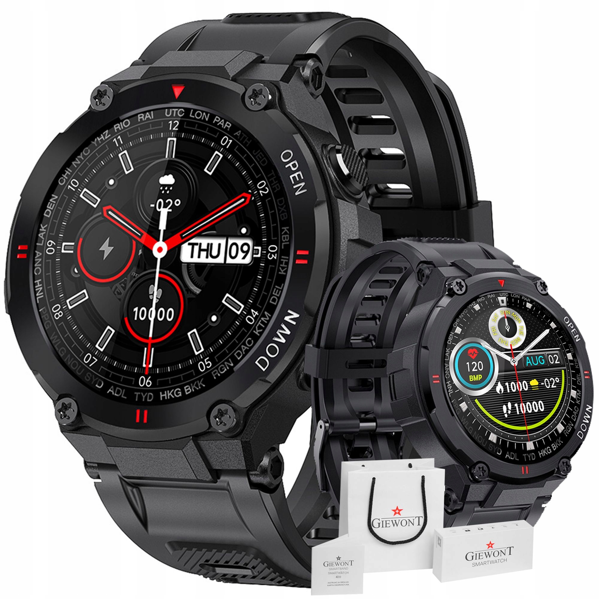 Pánské hodinky - Smartwatch Sports Watch Giewont Facebook SMS