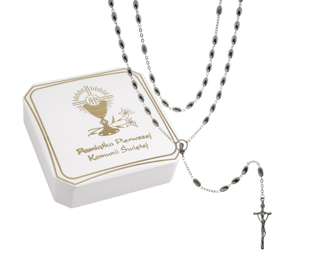 Pevný ruženec pre spoločenstvo + krabica Silver 925