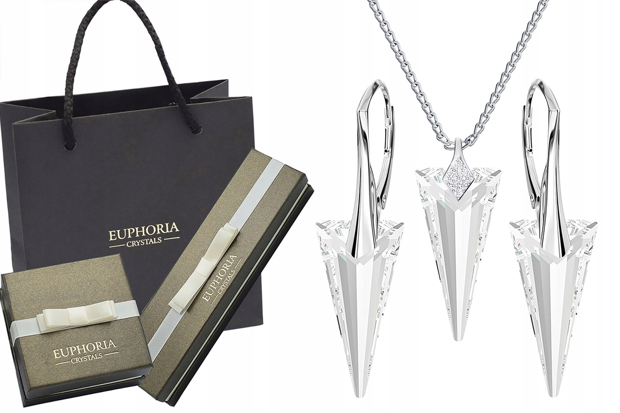 Hrot strieborná svadobná súprava Swarovski striebro