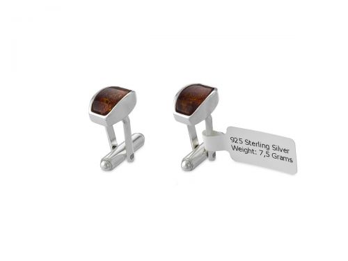 Aruba Cufflinks s koňakom jantárom