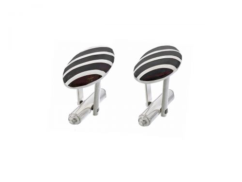 BOHOL CUFFLINKS s čerešňovým jantárom